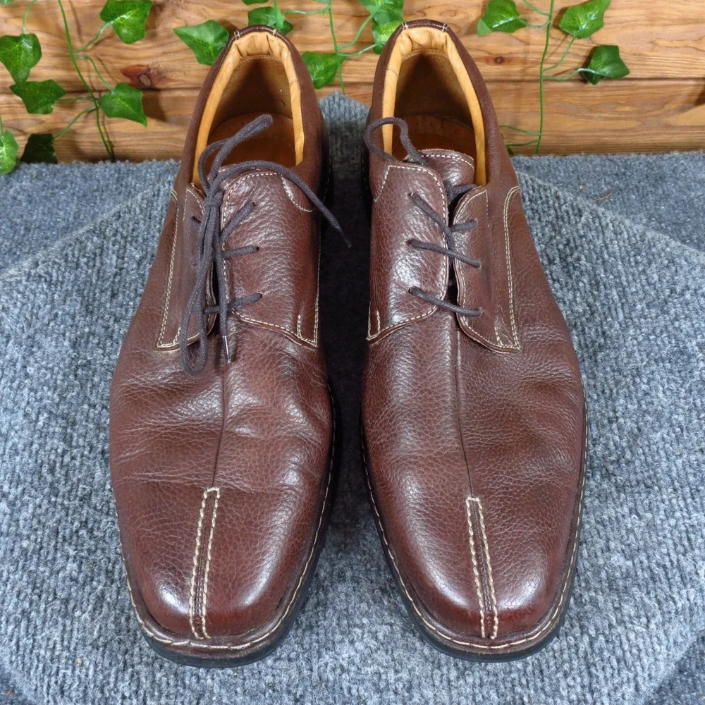 Studio Belvedere Beltrami Mens Oxford Shoes Size 11 D Casual Dress Brown Leather